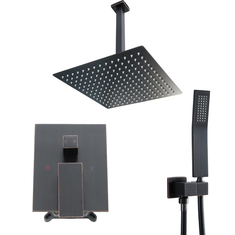 Complete Shower System with Rough in-Valve, Oil Rubber Bronzed