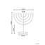 AMORA 50Cm Metal Tabletop Candelabra-2037294982