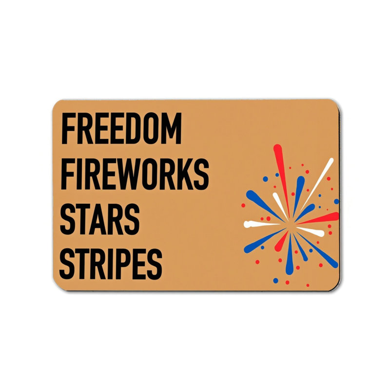 Tapis de couloir 24 po x 36 po Firework Star Stripe