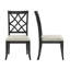 Ensemble de 2 chaises de salle à manger de style Mid-Century rétro, structure en bois massif, revêtu de chêne foncé 2 pièces, couleur chêne, revêtement-1620743924