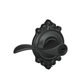 Accent Lever with Brookshire Trim Keyed Entry Lock