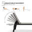 Chaise longue inclinable 66,15 po avec table-89942846