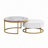 Modern Round Nesting Coffee Table With Drawers