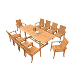 Algrave Outdoor 11 - Piece Teak Dining Set