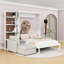 Grand lit escamotable avec canapé et tablettes-304136825