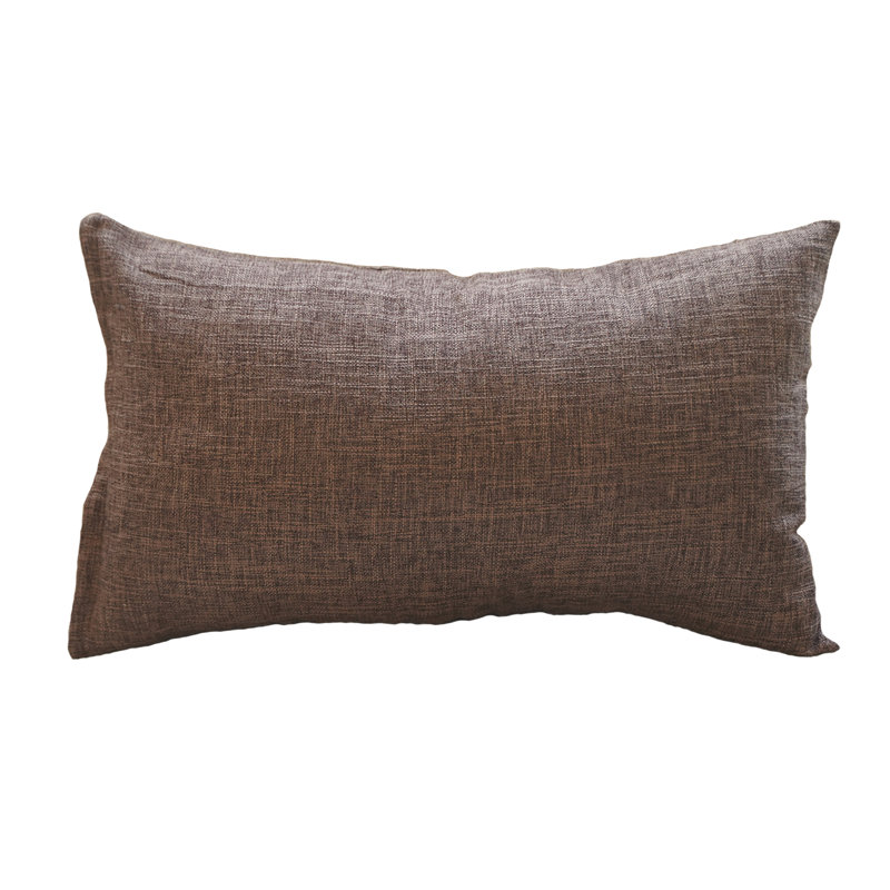 Ensemble de 2 housses de coussins décoratifs avec insertions - Ensembles complets de coussins décoratifs 12 po x 20 po, Brun
