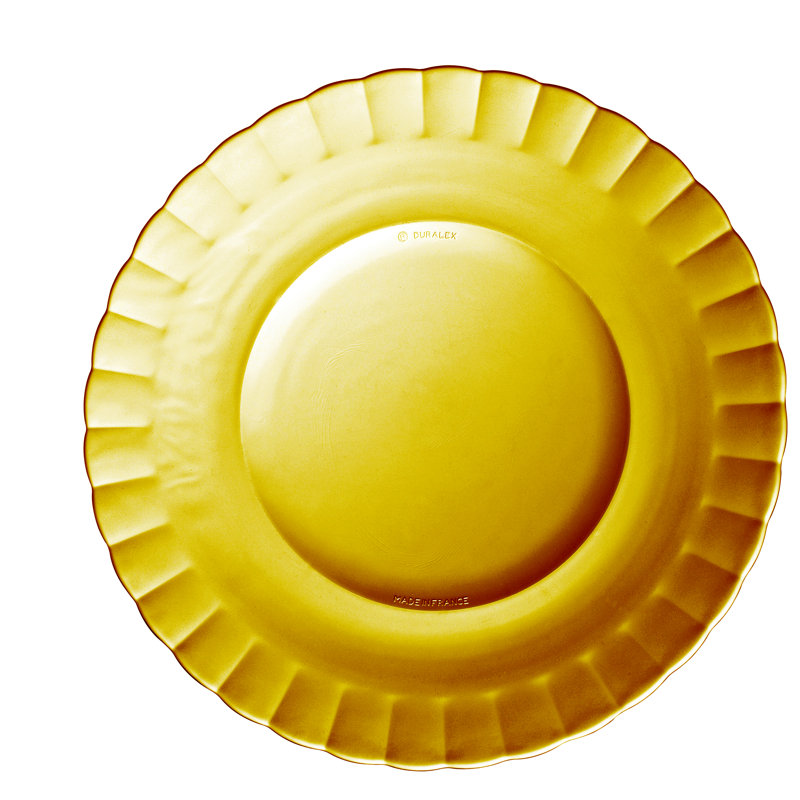 Duralex Clear Picardie Dinner Plate 26cm, Orange