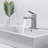 Single Handle Bathroom Faucet with Deck For 1 or 3 Holes,Laundry Vanity Sink Faucet with Two 9/16" Hoses-115721133