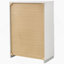 Commode de chambre blanche à 5 tiroirs ultrabrillante
