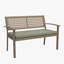 Banc en osier Morgane