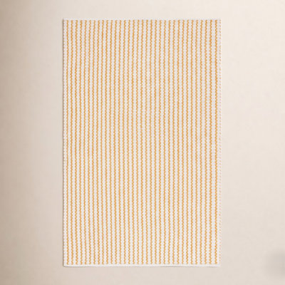 Hand-Woven Chevron Cotton Rug
