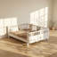 Lit plateforme double en bois de pin massif Classic Classic l 57,6 po x P 78,7 po x H 24,2 po