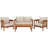 Stefanus 4 Piece Patio Conversation Set