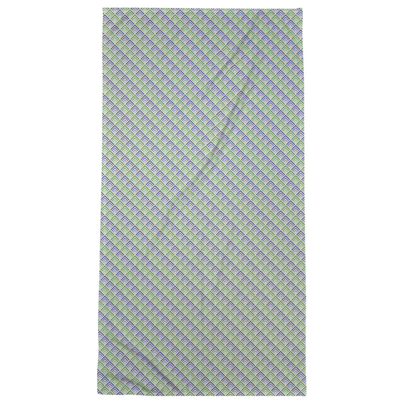 Katelyn Elizabeth Cotton Blend Bath Towel, Green/Blue