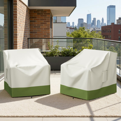 Wildred, ensemble de 2 housses de chaise d'extérieur imperméables et protection de siège de patio