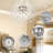 6-Light Modern Crystal Fireworks Ceiling Light-817055603