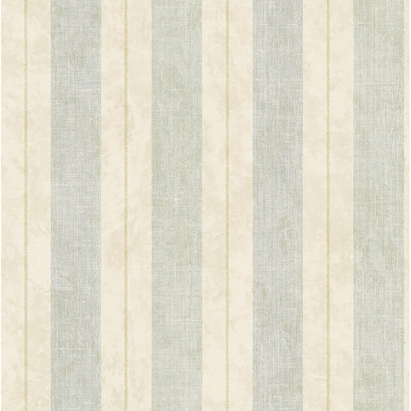  Papier peint imitation rayé Demeter, Albâtre métallique / gris clair