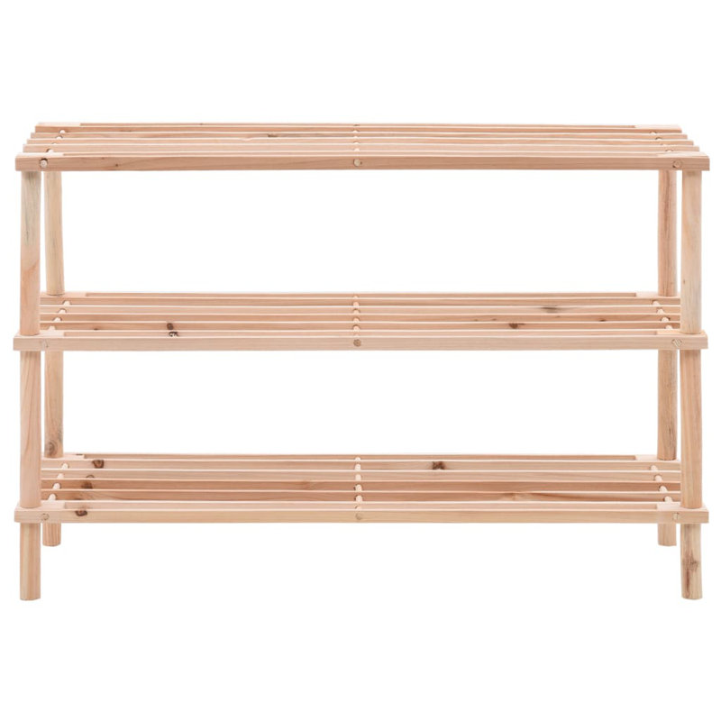 14 Pair Solid Wood Shoe Rack