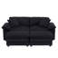 Canapé modulaire surdimensionné à assise profonde et siège réversible avec 2 repose-pieds et coussins-312829227