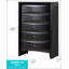 Coffre Marilla G1500-CH, solution de rangement durable et élégante avec placages de bois véritable et finition noire élégante-555652043