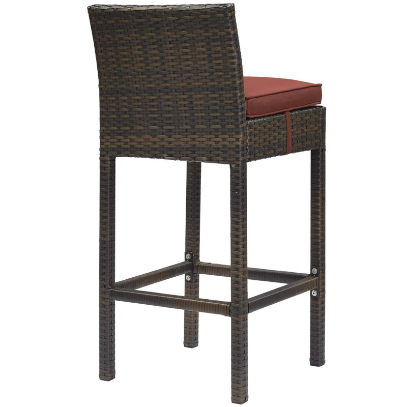 Tabouret de bar Havenside Home Bocabec, Groseille, Brun