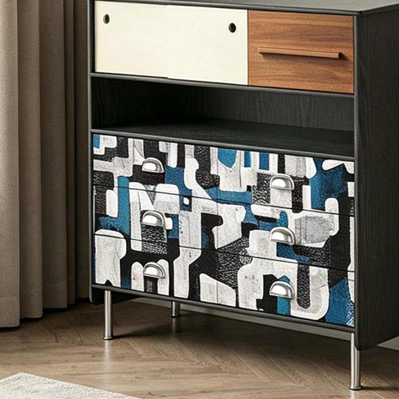 French Retro Simple Style Accent Cabinet