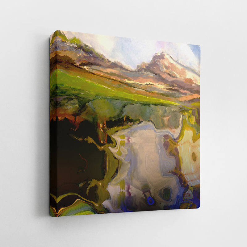 God's Country - peinture sur toile tendue, H 16 po x l 16 po