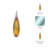 Inori Glam Handcrafted Glass Sculpture with Grooved Teardrop Design and Sleek Contemporary Silhouette-86748759-92636040