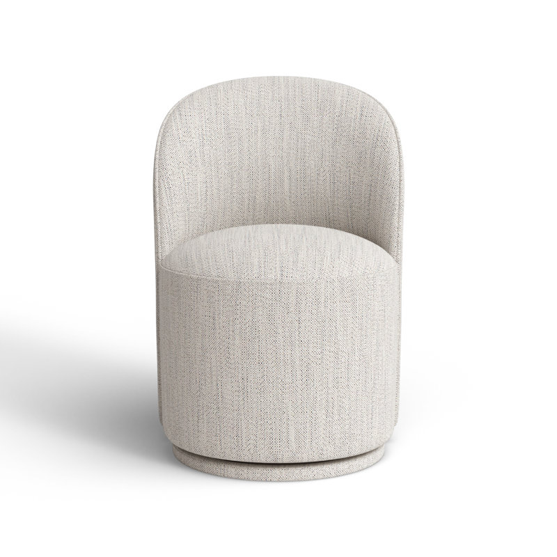 Sharlene Swivel Side Chair, Prestige Ivory Basketweave