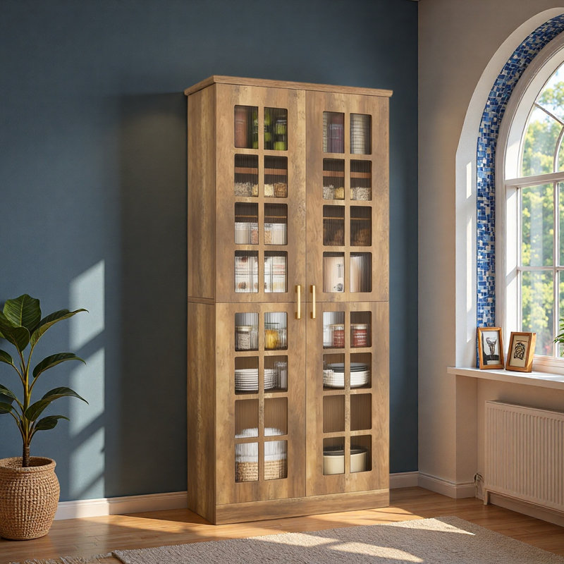 Tall Storage Cabinet,Spacious Kitchen Pantry,Kitchen Cupboard