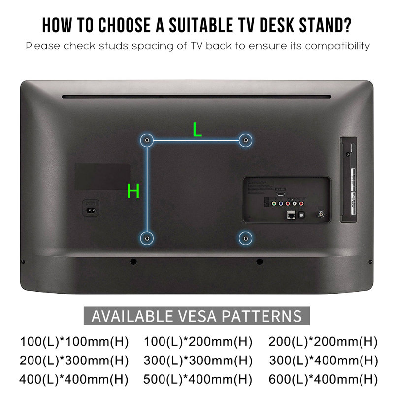 Aivis Black Adjustability Multi Screen Desktop Mount for Greater Than 50" with Shelving, Holds up to 50 kg.