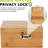 Large Bamboo Box With Combination Lock Decorative Box For Home Locking Storage Bamboo Box (Nature)