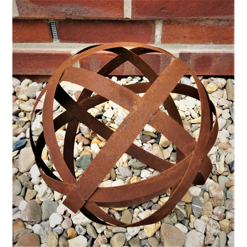 Cashara Steel Garden Art, 30cm H x 30cm W x 30cm D, 1