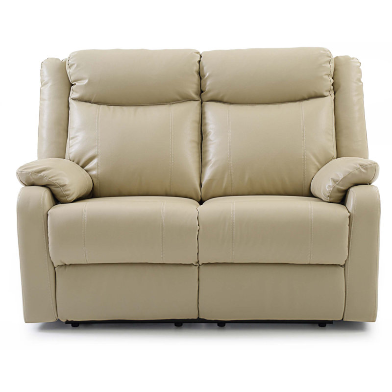 Fauteuil inclinable en cuir Djimon, Simili cuir brun clair
