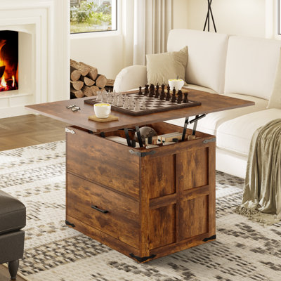 Solid Wood Lift Top Coffee Table