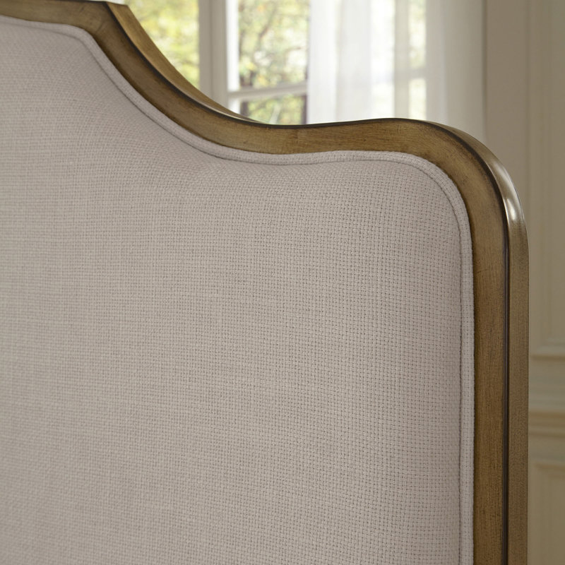 Upholstered Metal Standard Bed, Queen