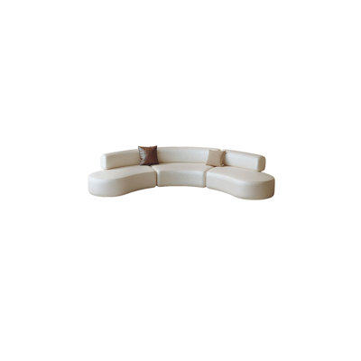 Canapé d'angle semi-circulaire