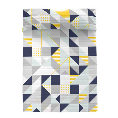 Chavanon Cotton Geometric Shapes Bedspread