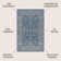 Haupt Vine and Border Textured Weave Navy/Gray Indoor/Outdoor Rug