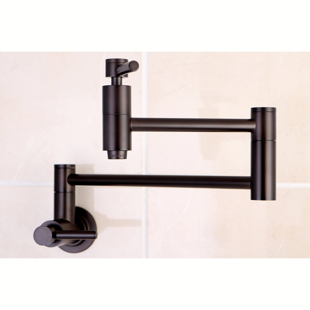 Kingston Brass Concord Two-Handle 1-Hole Wall Mount Pot Filler Faucet Kingston Brass 