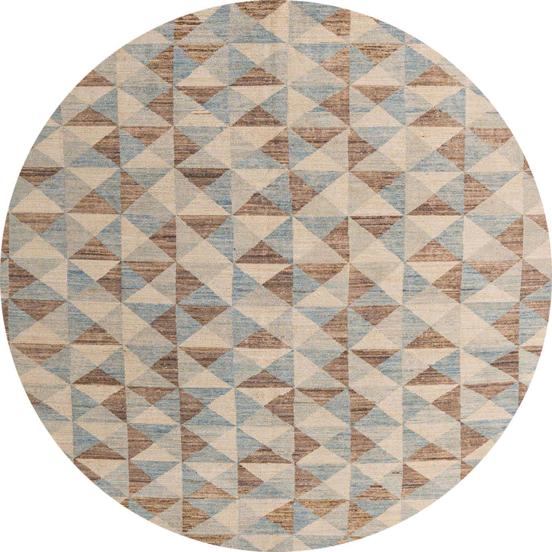 Abstract Indoor Rug, Round 5'