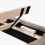 Lit plateforme grand pour lit gris