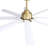 66 Inch Low Profile ABS Ceiling Fan With Dimmable Lights And Smart Remote Control 6 Speed Reversible Noiseless DC Motor For Indoor