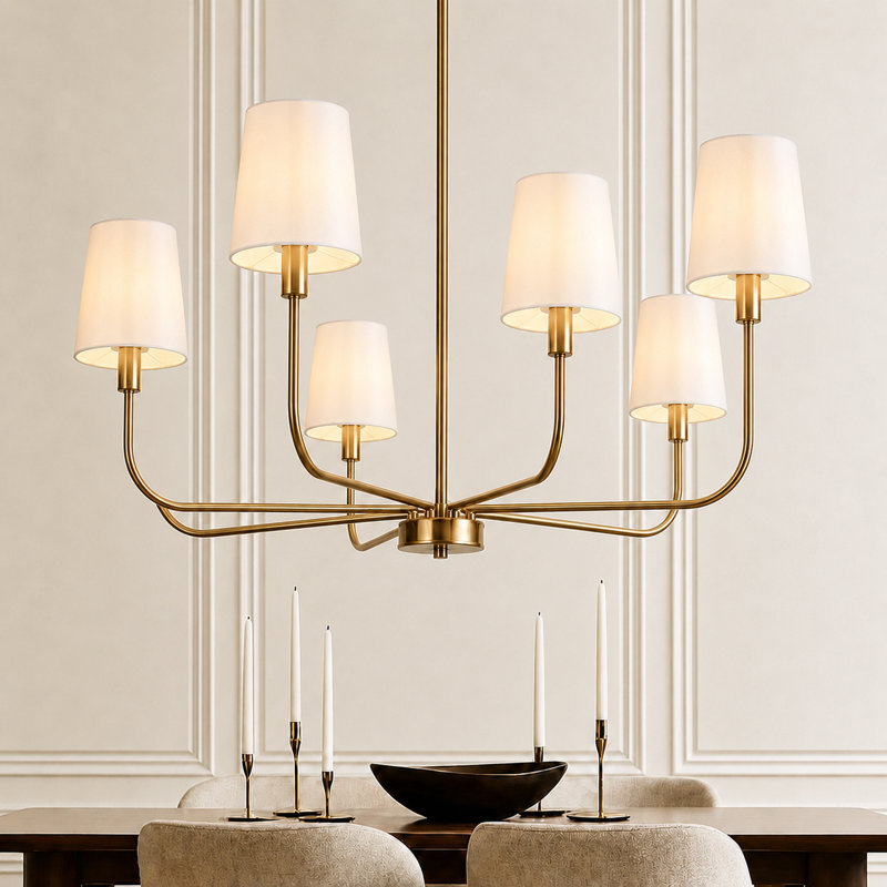 Jasrah 8-Light 31"Width Classic/Traditional Chandelier