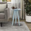 Table d'appoint ronde Silverwood Allison avec pieds tournés, bleu glacier-1164724067