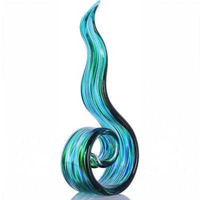 Glass Flame Sculpture