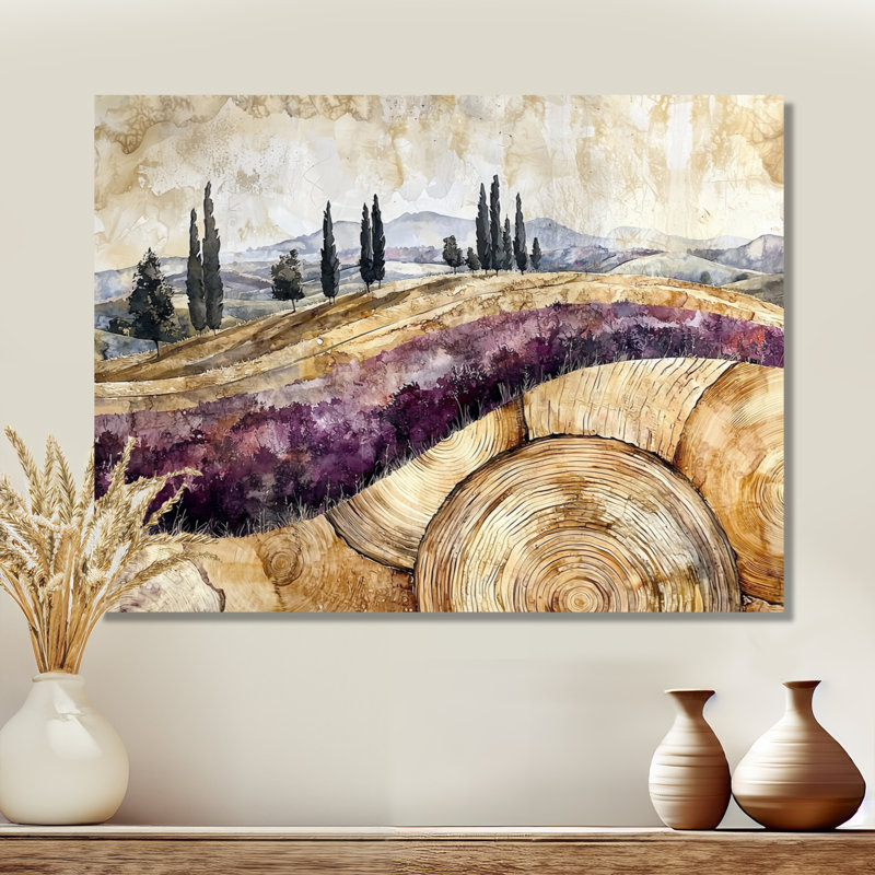 Impression sur toile Woodbridge - Vineyard, H 16 po x l 32 po, Toile tendue, Ne s’applique pas
