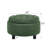 25" W Round Storage Ottoman with Reversible Lid, Button Tufted Upholstered Footstool Modern Small Coffee Table for Living Room-183207746