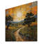 «Vangogh Olive Grove in Province», reproduction de Vangogh sur bois de pin naturel-1493230510