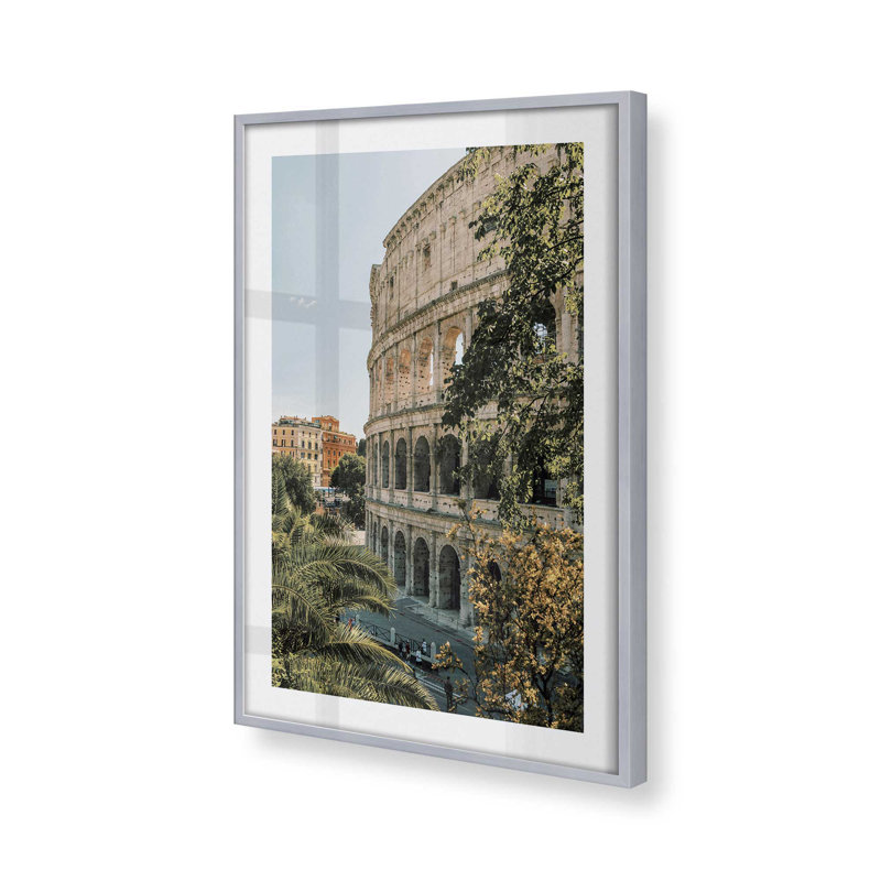 Roman Glory Print, 37.25" H x 25.25" W x 1.25" D, Polished Chrome Single Picture Framed